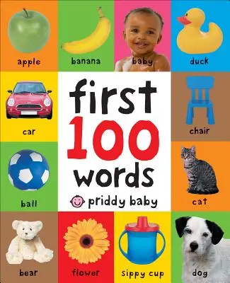 Prvních 100 slov: Polstrovaná desková knížka - First 100 Words: A Padded Board Book