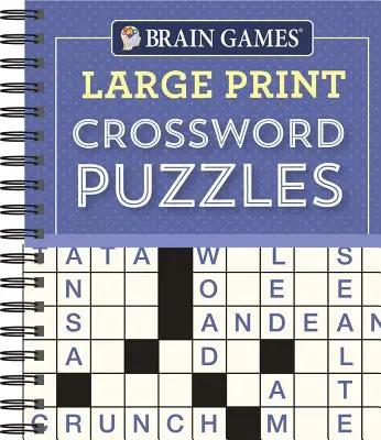Hry na mozek - Křížovky ve velkém formátu (fialová) - Brain Games - Large Print Crossword Puzzles (Purple)