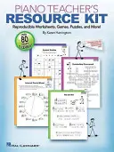 Piano Teacher's Resource Kit: Reprodukovatelné pracovní listy, hry, hádanky a další! - Piano Teacher's Resource Kit: Reproducible Worksheets, Games, Puzzles, and More!