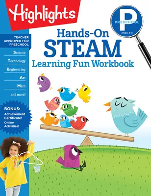 Předškolák Hands-On Steam Learning Fun pracovní sešit - Preschool Hands-On Steam Learning Fun Workbook