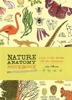 Anatomický zápisník přírody: Místo, kam si můžete zapisovat a kreslit svá každodenní pozorování - Nature Anatomy Notebook: A Place to Track and Draw Your Daily Observations