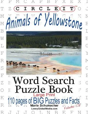 Zakroužkujte to, Zvířata Yellowstonu, velký tisk, Hledání slov, Puzzle Book - Circle It, Animals of Yellowstone, Large Print, Word Search, Puzzle Book