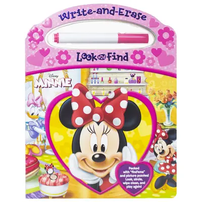 Disney Minnie Mouse - hledej a smaž [s fixem] - Disney Minnie Mouse - Write-And-Erase Look and Find [With Marker]