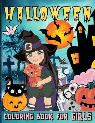 Halloweenské omalovánky pro dívky - Halloween Coloring Book For Girls