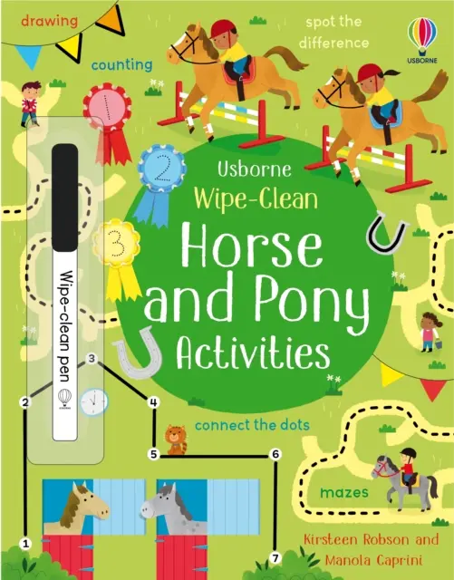 Stírací aktivity pro koně a poníky - Wipe-Clean Horse and Pony Activities