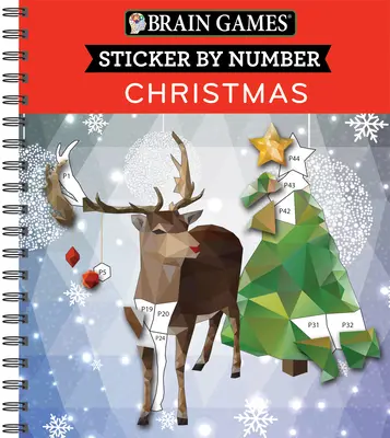 Hry na mozek - Samolepky podle čísel: Vánoce (28 obrázků k nalepení) - Brain Games - Sticker by Number: Christmas (28 Images to Sticker)