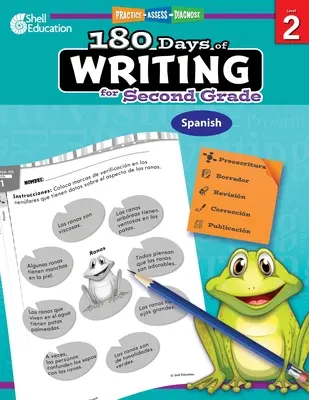 180 dní psaní pro 2. stupeň ZŠ (španělsky): Vycházejí v angličtině a v češtině: procvičování, hodnocení, diagnostika - 180 Days of Writing for Second Grade (Spanish): Practice, Assess, Diagnose