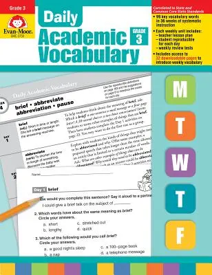 Daily Academic Vocabulary Grade 3 [With Transparencies] (s průhlednými fóliemi) - Daily Academic Vocabulary Grade 3 [With Transparencies]