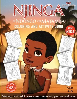 Njinga z Ndonga a Matamby Kniha omalovánek a aktivit - Njinga of Ndongo and Matamba Coloring and Activity Book