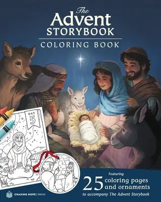 Adventní příběhová knížka s omalovánkami - The Advent Storybook Coloring Book
