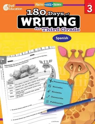 180 dní psaní pro třetí třídu (španělsky): Procvičovat, hodnotit, diagnostikovat - 180 Days of Writing for Third Grade (Spanish): Practice, Assess, Diagnose