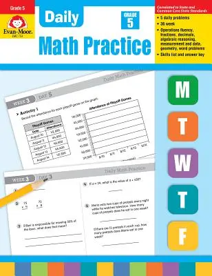 Denní procvičování matematiky, 5. třída - Daily Math Practice, Grade 5