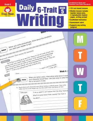 Každodenní psaní se šesti znaky 5. třída - Daily 6-Trait Writing Grade 5