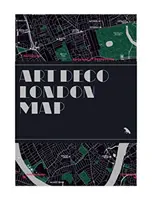 Mapa Londýna ve stylu art deco - Art Deco London Map