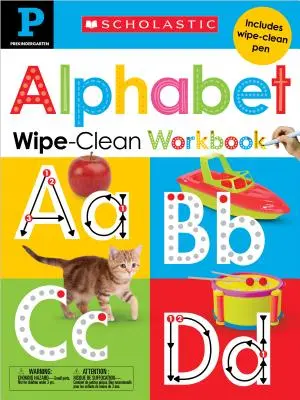Předškolní abeceda - pracovní sešit: Scholastic Early Learners (Wipe-Clean) - Pre-K Alphabet Wipe-Clean Workbook: Scholastic Early Learners (Wipe-Clean)