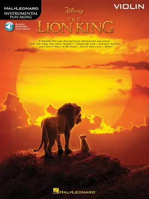 Lví král pro housle: Instrumental Play-Along - The Lion King for Violin: Instrumental Play-Along