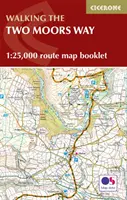 Two Moors Way Map Booklet - 1:25 000 OS Mapování tras - Two Moors Way Map Booklet - 1:25,000 OS Route Mapping