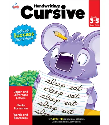 Rukopis: Cvičebnice psaní kurzívou - Handwriting: Cursive Workbook
