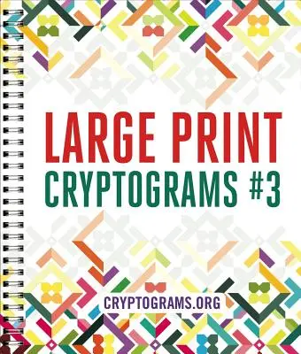 Kryptogramy pro velký tisk #3 - Large Print Cryptograms #3