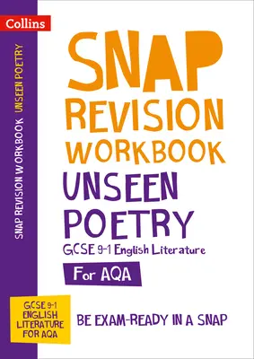 AQA Unseen Poetry Anthology Pracovní sešit - ideální pro domácí výuku, zkoušky 2022 a 2023 - AQA Unseen Poetry Anthology Workbook - Ideal for Home Learning, 2022 and 2023 Exams