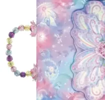 Kompaktní dětská bible-ICB - třpytivá křídla s korálkovou rukojetí zdobenou drahokamy - Compact Kids Bible-ICB-Glitter Wings Beaded Jeweled Handle