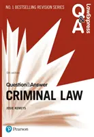 Právo expresní otázky a odpovědi: Otázky a odpovědi: Trestní právo, 5. vydání - Law Express Question and Answer: Criminal Law, 5th edition