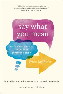 Řekněte, co máte na mysli: Příručka: Řekni to, co říkáš. - Say What You Mean: A Mindful Approach to Nonviolent Communication