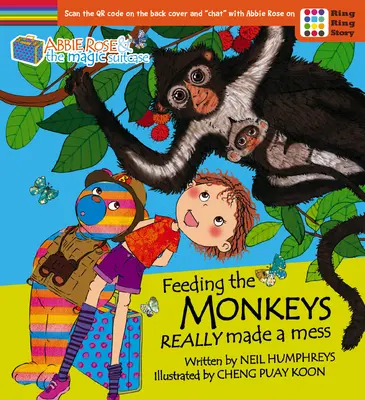 Abbie Rose a kouzelný kufr: Krmení opiček nadělalo opravdu velký nepořádek - Abbie Rose and the Magic Suitcase: Feeding the Monkeys Really Made a Mess