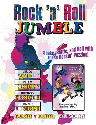 Rock 'n' Roll Jumble: S těmito rockovými hádankami se třeste, chřestěte a válcujte! - Rock 'n' Roll Jumble: Shake, Rattle, and Roll with These Rockin' Puzzles!