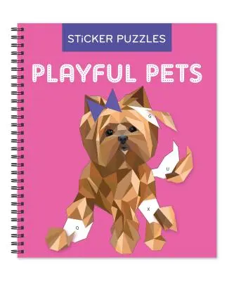 Hry na mozek - Samolepky podle písmen: Hravá zvířátka (samolepkové hádanky - sešit s aktivitami pro děti) - Brain Games - Sticker by Letter: Playful Pets (Sticker Puzzles - Kids Activity Book)