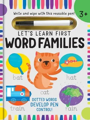 Pojďme se učit: (Pište a stírejte): (Dovednosti raného čtení, Pracovní sešit pro psaní písmen, Ovládání pera) - Let's Learn: Word Families (Write and Wipe): (Early Reading Skills, Letter Writing Workbook, Pen Control)
