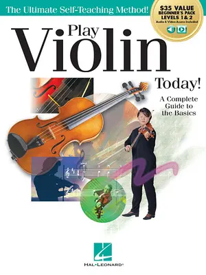 Hrajte na housle ještě dnes! Balíček pro začátečníky: a 2. úrovně plus online přístup k audio a video nahrávkám. - Play Violin Today! Beginner's Pack: Method Books for Levels 1 & 2 Plus Online Audio & Video Access