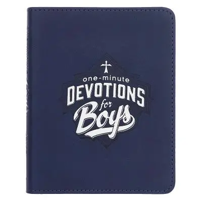 Minutové pobožnosti pro chlapce Lux-Leather - One-Min Devotions for Boys Lux-Leather