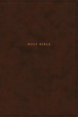 Nkjv, referenční bible, klasické verše po verších, středový sloupec, kožená, hnědá, edice s červeným písmem, pohodlný tisk - Nkjv, Reference Bible, Classic Verse-By-Verse, Center-Column, Leathersoft, Brown, Red Letter Edition, Comfort Print
