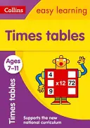 Collins Easy Learning Age 7-11 -- Times Tables Ages 7-11: Nové vydání - Collins Easy Learning Age 7-11 -- Times Tables Ages 7-11: New Edition