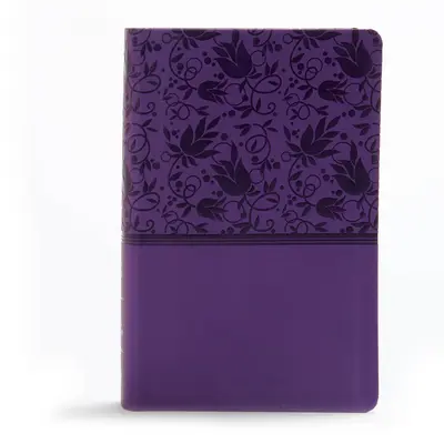 KJV Velká tištěná referenční bible osobní velikosti, fialová Leathertouch Indexed - KJV Large Print Personal Size Reference Bible, Purple Leathertouch Indexed