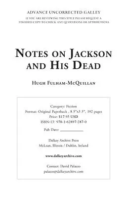 Poznámky o Jacksonovi a jeho mrtvých - Notes on Jackson and His Dead