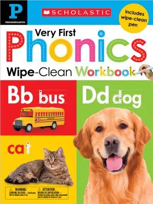 Very First Phonics Pre-K Wipe-Clean Workbook (Velmi první fonetika pro předškoláky): Scholastic Early Learners (Wipe-Clean) - Very First Phonics Pre-K Wipe-Clean Workbook: Scholastic Early Learners (Wipe-Clean)