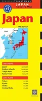 Cestovní mapa Japonska, páté vydání - Japan Travel Map Fifth Edition