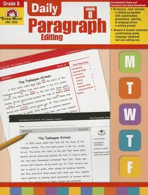 Denní úprava odstavců, 8. třída - Daily Paragraph Editing Grade 8