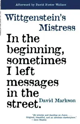 Wittgensteinova milenka - Wittgenstein's Mistress