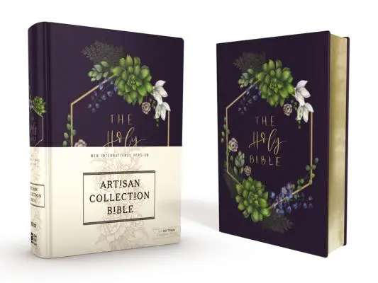 Niv, Bible z řemeslné kolekce, plátno na deskách, námořnický květ, designované okraje pod zlacením, edice s červeným písmem, pohodlný tisk - Niv, Artisan Collection Bible, Cloth Over Board, Navy Floral, Designed Edges Under Gilding, Red Letter Edition, Comfort Print