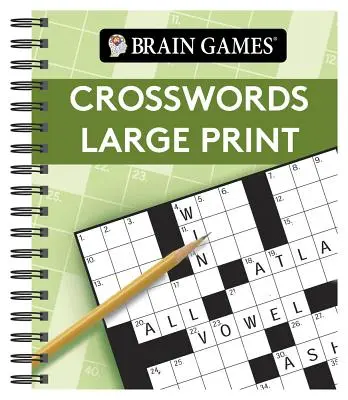 Hry na mozek - Křížovky ve velkém formátu (zelené) - Brain Games - Crosswords Large Print (Green)
