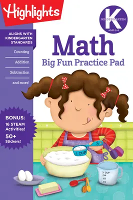 Matematika pro mateřské školy Velká zábavná cvičebnice - Kindergarten Math Big Fun Practice Pad