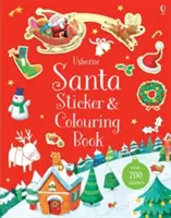 Samolepky a omalovánky Santa - Santa Sticker and Colouring Book