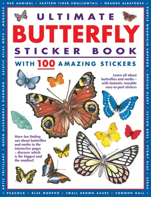 Samolepková knížka Motýli - se 100 úžasnými samolepkami - Ultimate Butterfly Sticker Book - with 100 amazing stickers