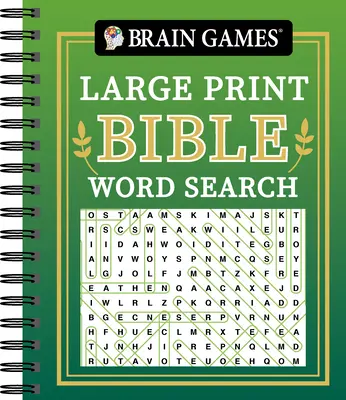 Hry na mozek - Hledání slov v Bibli ve velkém tisku (zelená) - Brain Games - Large Print Bible Word Search (Green)