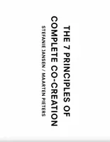 Sedm principů kompletní spolutvorby - The 7 Principles of Complete Co-Creation