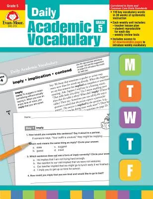 Daily Academic Vocabulary Grade 5 [s průhlednými fóliemi] - Daily Academic Vocabulary Grade 5 [With Transparencies]