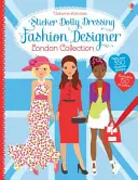 Samolepka Dolly oblékání módní návrhář Londýn kolekce - Sticker Dolly Dressing Fashion Designer London Collection
